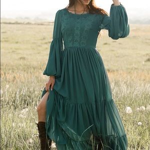 Mia Joy Marjorie teal dress Sz. Small